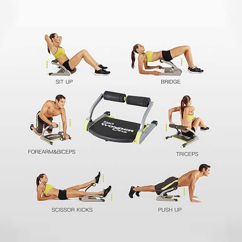 JOMO Multifunctional Ab Trainer | Fitness Machine for Home, Foldable Full Body Exercise, Body Shaping & Toning