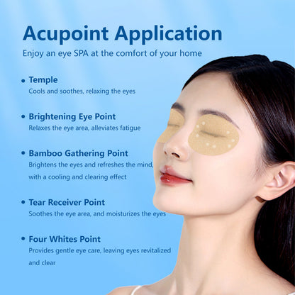 Herbal Cooling Eye Patches with Lutein Tired Eyes Dark Circles Natural Plant Extract