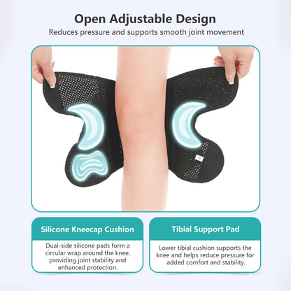 Adjustable Knee Support Brace Sport Protection Breathable Lightweight