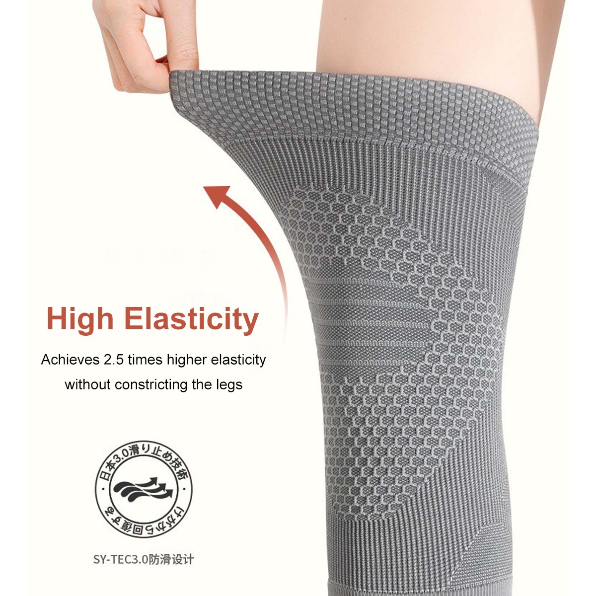 Japan Graphene Knee Pad Knee Support Heat Generating Material Anti-Slip Design High Elasticity