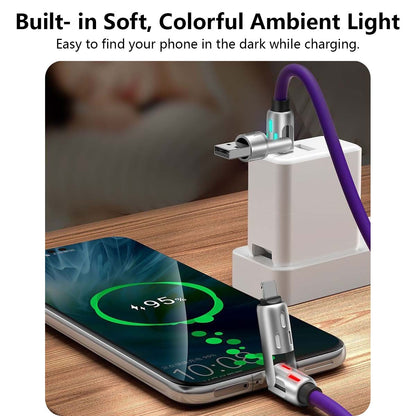 4-in-1 Colorful Breathing Light Fast Charging Cable (1m / 2m)