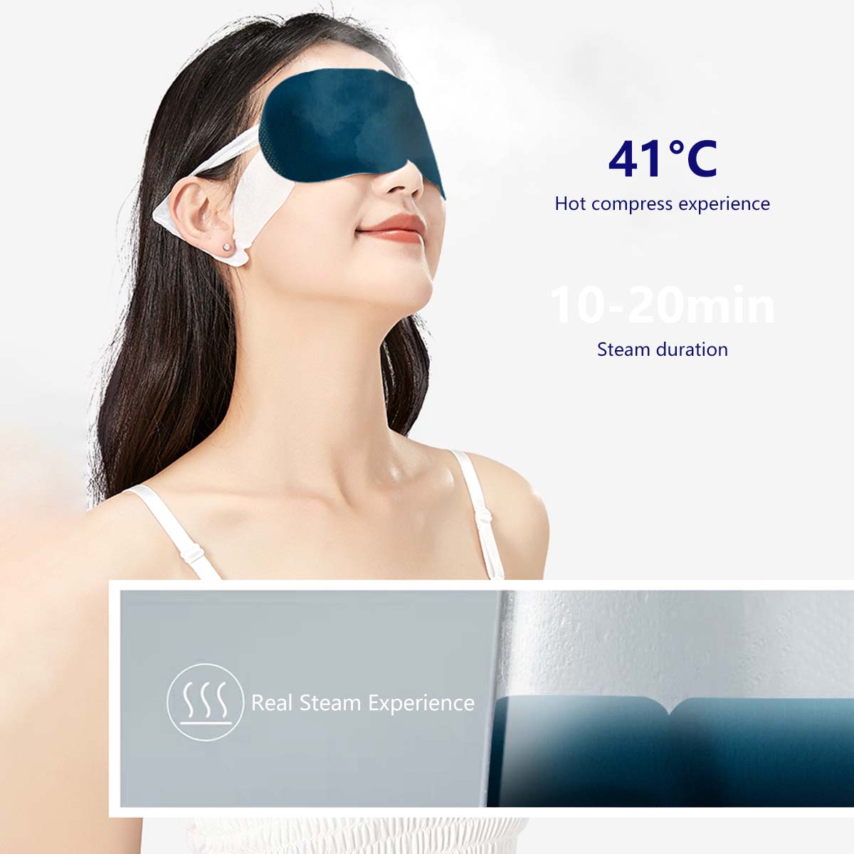 Lutein Steam Eye Mask Soothes Tired Eyes Gentle Relaxation Hot Compress Experience