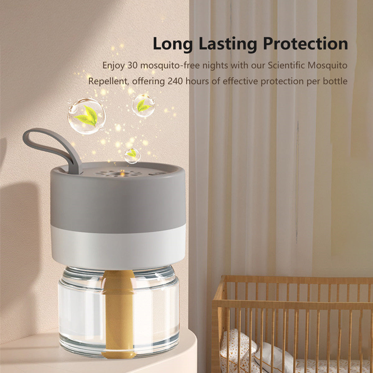 Electric Mosquito Repellent Continuous Protection Safe For All Ages No DEET No Fragrance