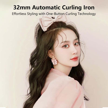 Premium Automatic Hair Curling Iron with Rotating Ceramic Barrel Fast Heat