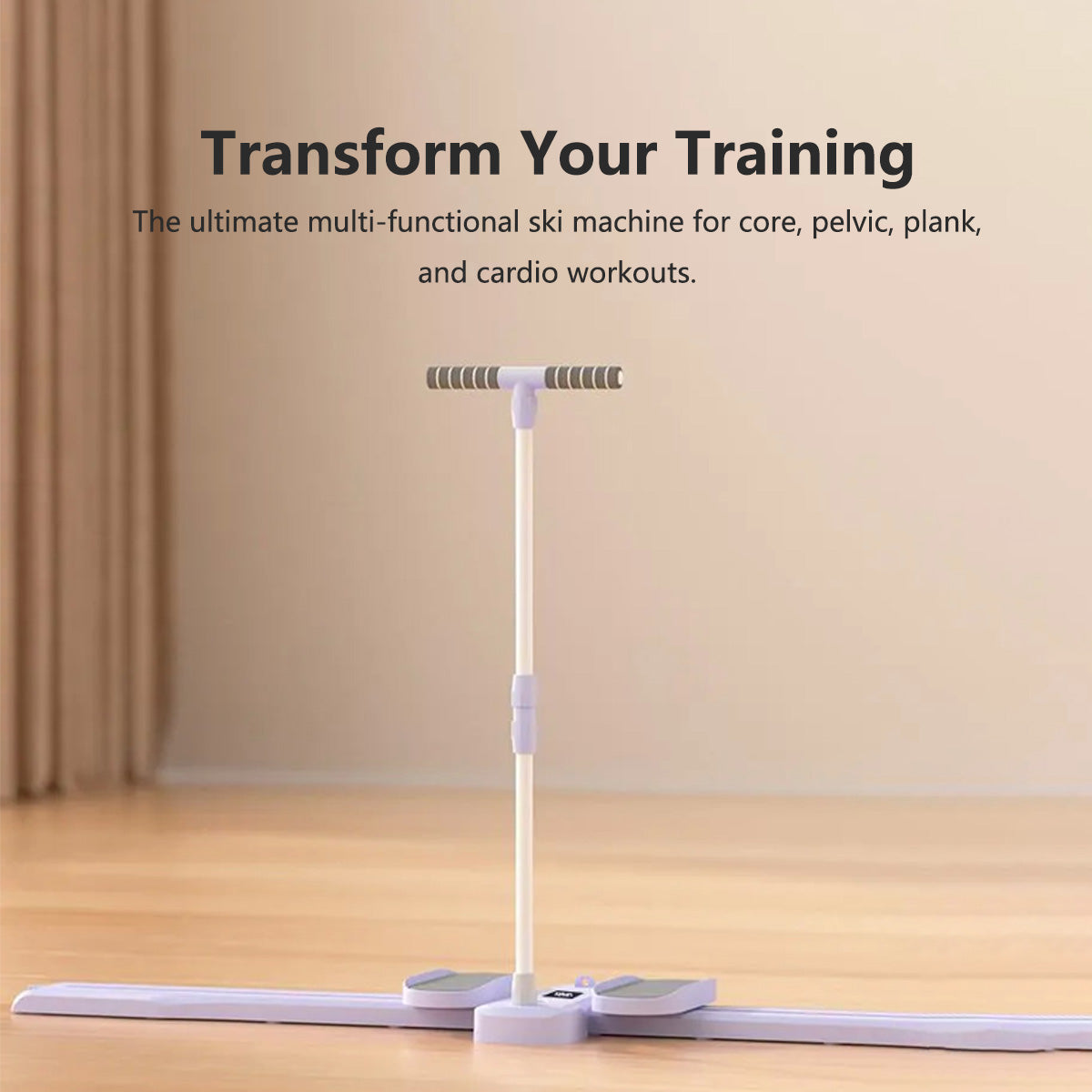 JOMO Multifunctional Split Ski Exercise Machine with Pull Rope Total Body Cardio for Home Gym