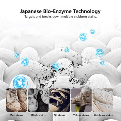 【Buy 1 get 1 FREE @$9.9!】 Shoe Cleaner with Brush White Shoe Cleaner Stain Removal (200ml)