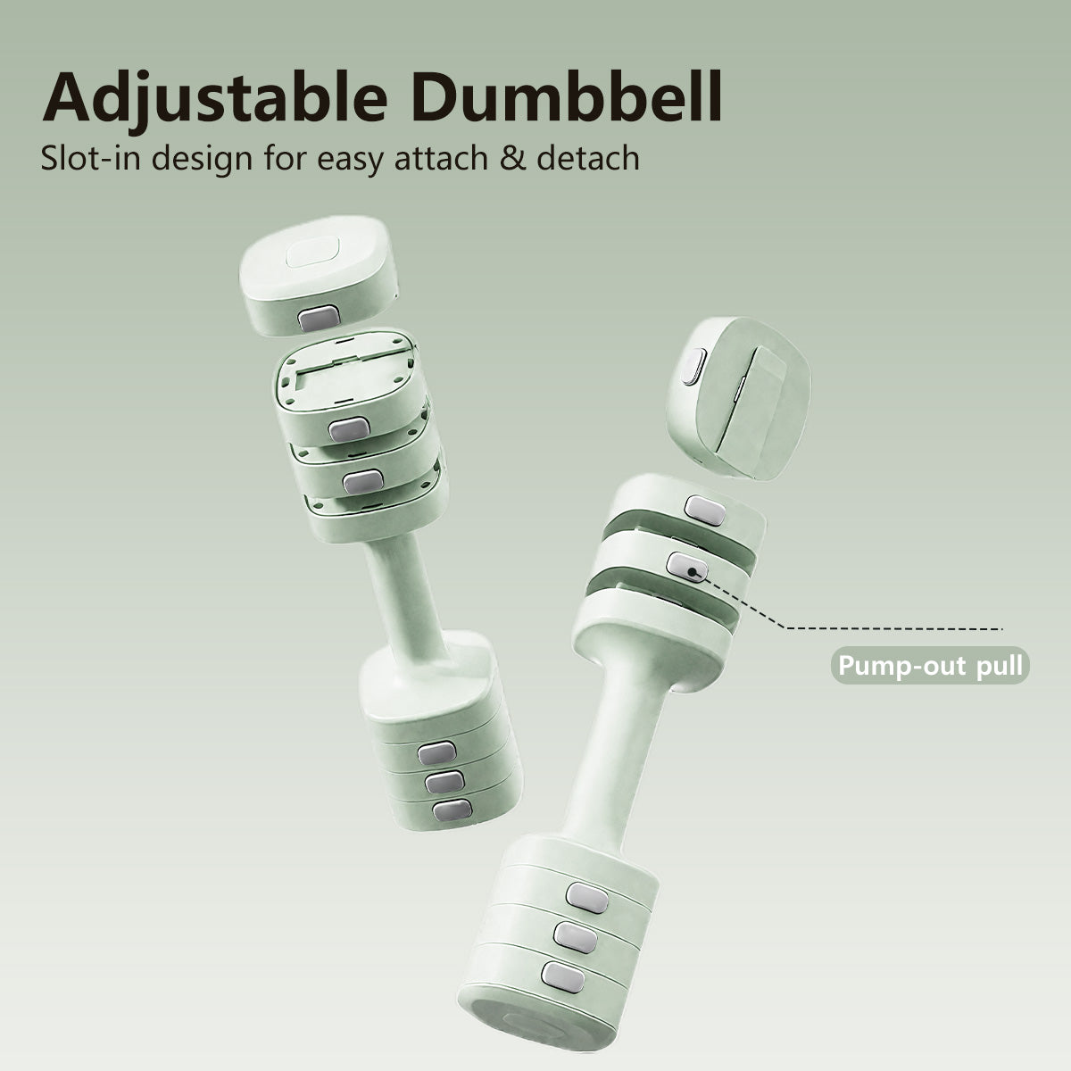 2 in 1 Dumbbell Kettlebell Dual-Purpose Adjustable Weight Dumbbell 5.5kg