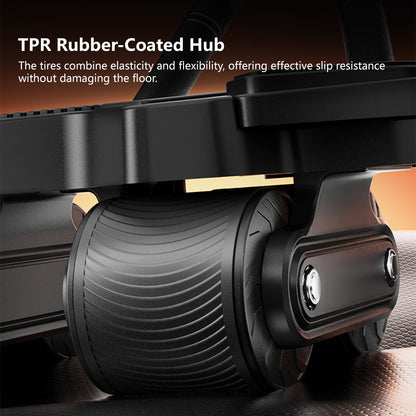 Upgraded JOMO Four Wheel Abdominal Wheel Roller Adjustable Armrest