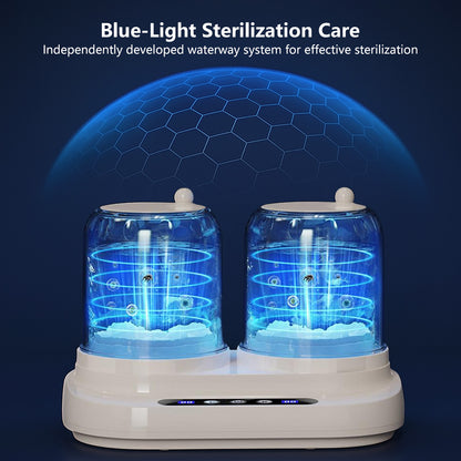 Dual-Cup Separation Mini Wireless Washing Machine Blue-Light Sterilization