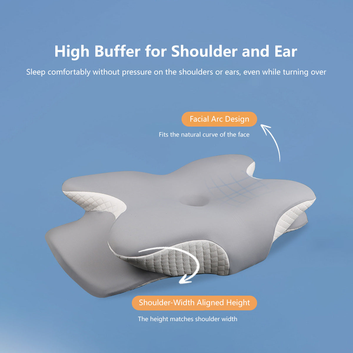 Butterfly Shaped Neck Pillow Memory Foarm Support Cervical Spine Care