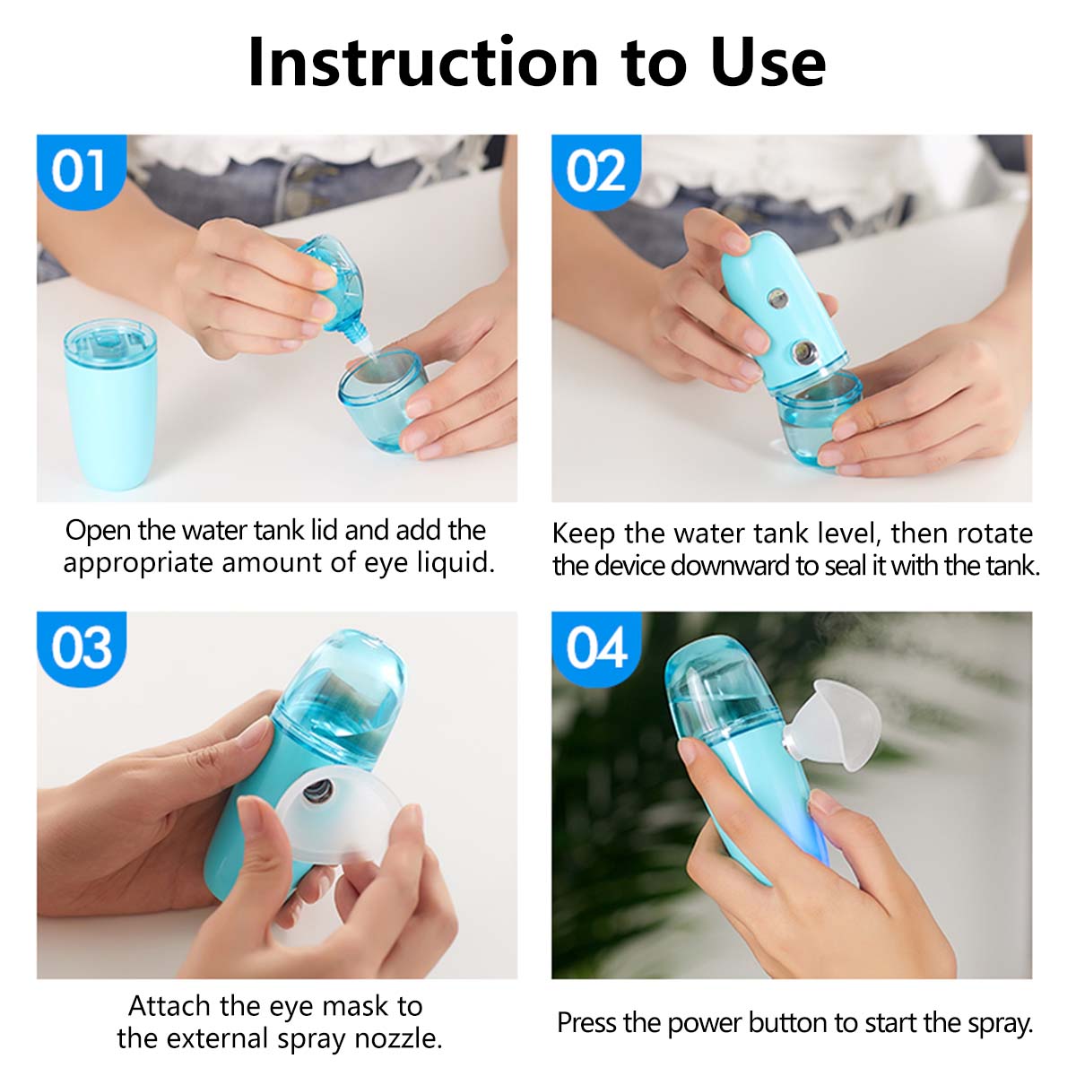Nano Mist Hydrating Eye Device Eye Steamer