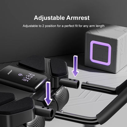 Upgraded JOMO Four Wheel Abdominal Wheel Roller Adjustable Armrest