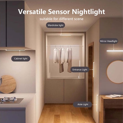 Sensor Night Light Motion Detector Auto Light USB Rechargeable LED