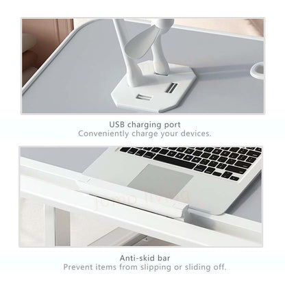 Foldable Lift Small Table Laptop Desk for Bed Adjustable Folding Portable Tablet