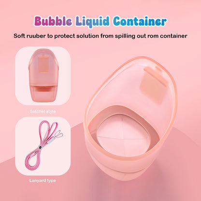 Magic Smoke Bubble Machine with LED Automatic Bubble Blower Toy for Kids
