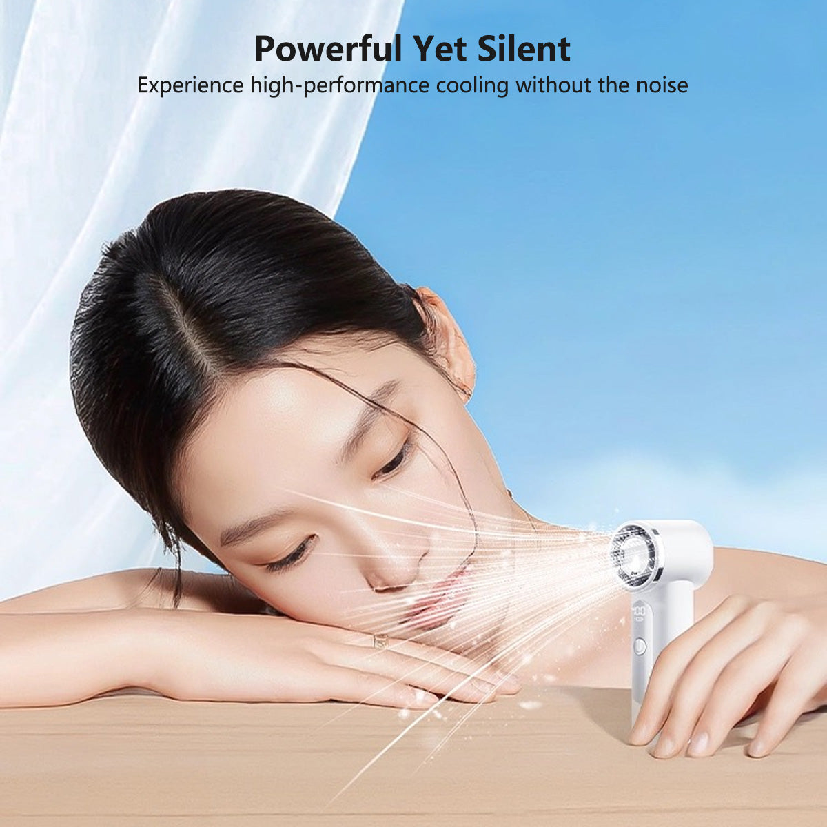 8.9cm Pocket Super Mini Fan 102g Ultra Light Portable Pocket Fan for Home & Travel Cooling