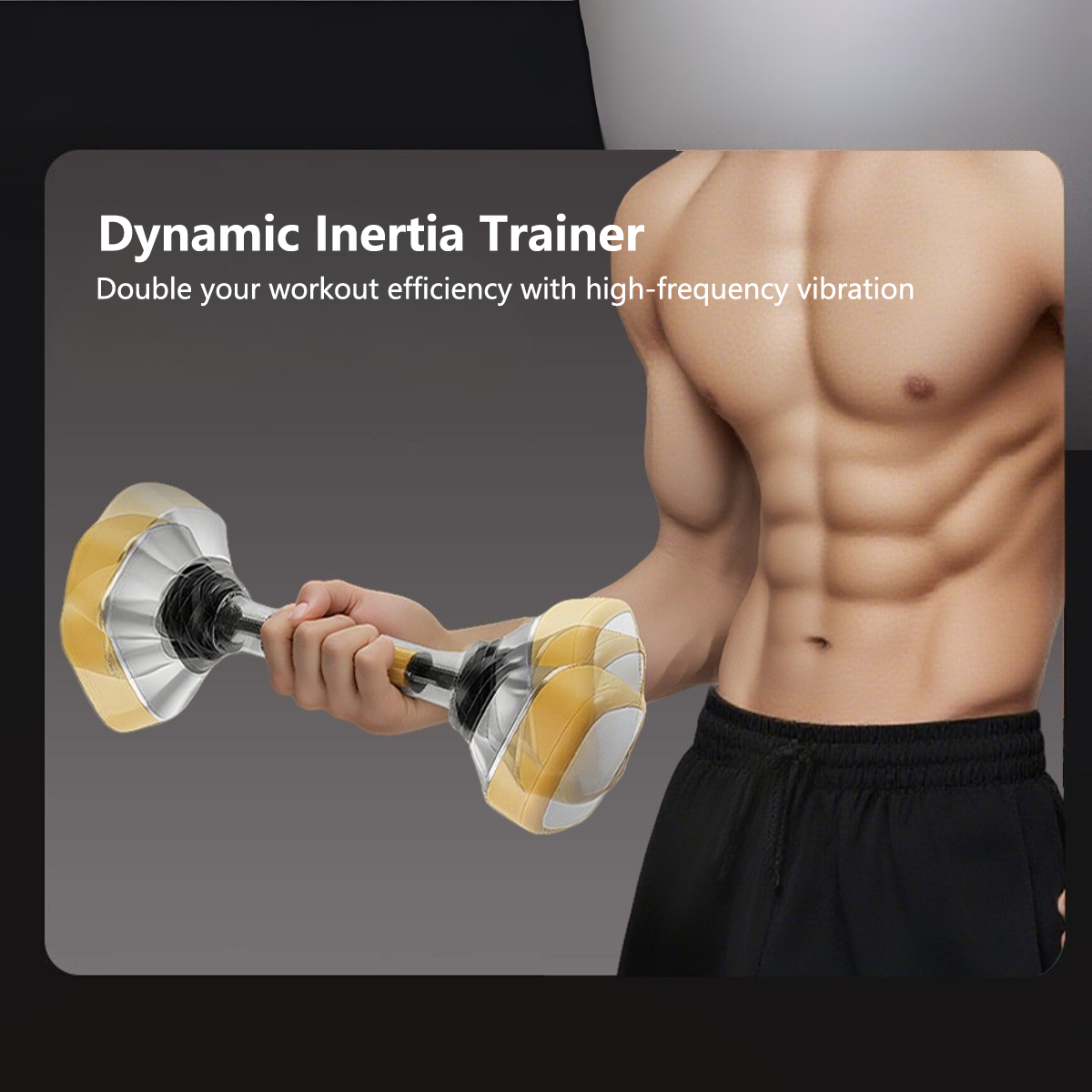 JOMO Adjustable Swing Dumbbell 10-30kg ABS Steel Full Body Home Gym Trainer Adjustable Resistance