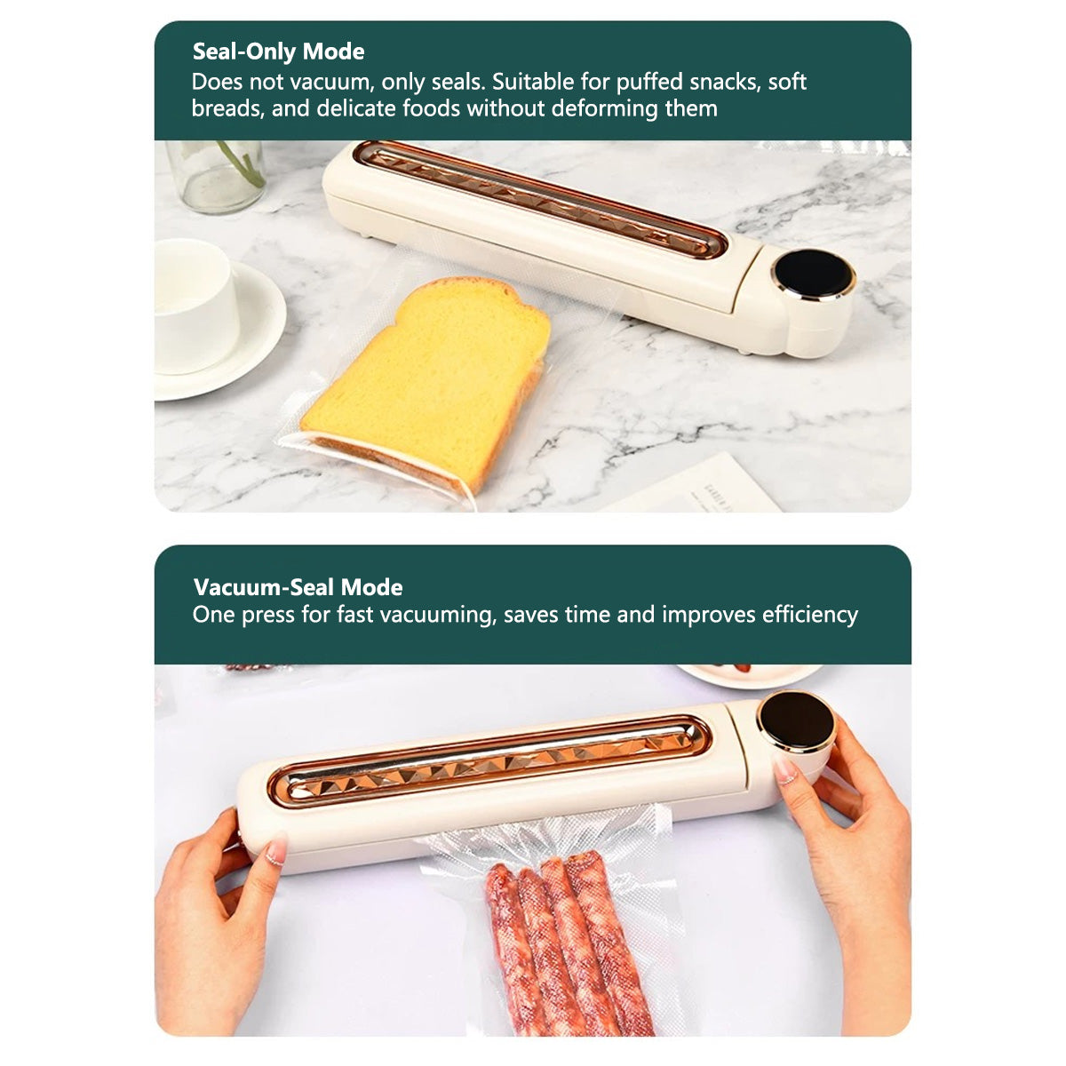 Automatic Vacuum Sealer Smart Fridge Storage Food Freshness Preserver Food Storage Saver Fast Vacuum