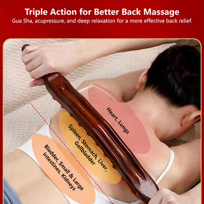 59-Bead Non-Solid Wood Massage Stick