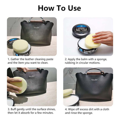 Leather Care Cleaning Paste Multi-Purpose Leather Cleaner & Conditioner