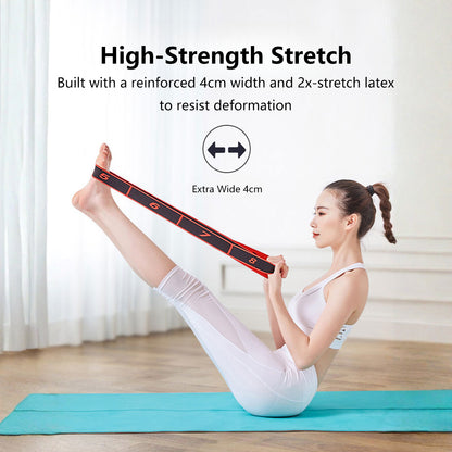 JOMO Yoga Elastic Resistance Band Full Body Workout for Glutes, Legs, Arms, Back, Yoga | JOMO Singapore