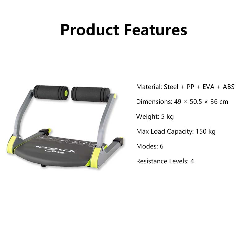 JOMO Multifunctional Ab Trainer | Fitness Machine for Home, Foldable Full Body Exercise, Body Shaping & Toning