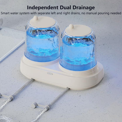 Dual-Cup Separation Mini Wireless Washing Machine Blue-Light Sterilization