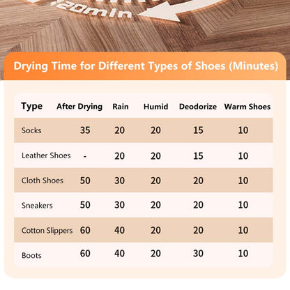 Fast Shoes Dryer Portable Electric Shoe Heater Sterilizer Sports Shoe Dryer Dehumdifier