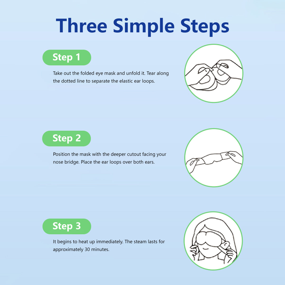 Lutein Steam Eye Mask Upgraded Lutein & Hyaluronic Acid with Vitamins C & E Suitable for Eye Fatigue