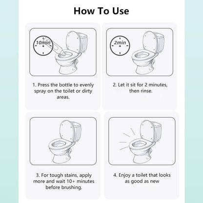 Toilet Bowl Cleaner Powerful Fast Stain Removal Deep Cleaning & Deodorizing