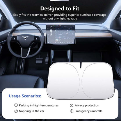 Retractable Car Sunshade Car Visor Built-in hear insulation UPF50+