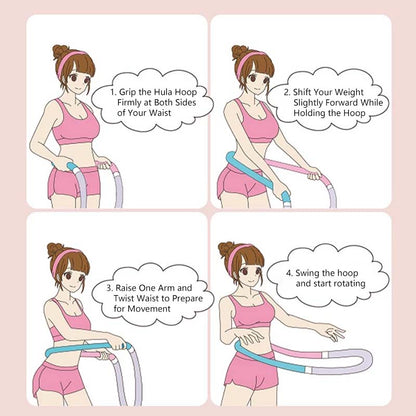 Soft Spring Hula Hoop Compact Waist Trainer Portable Exercise Ring