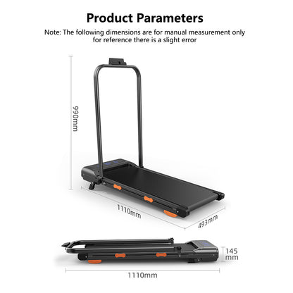 JOMO Foldable Treadmill Upgraded Dual Suspension Deck Treadmill