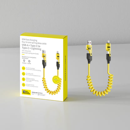 【Buy 1 Free 1】4-in-1 65W Ultra-Fast Charging Lightning Cable
