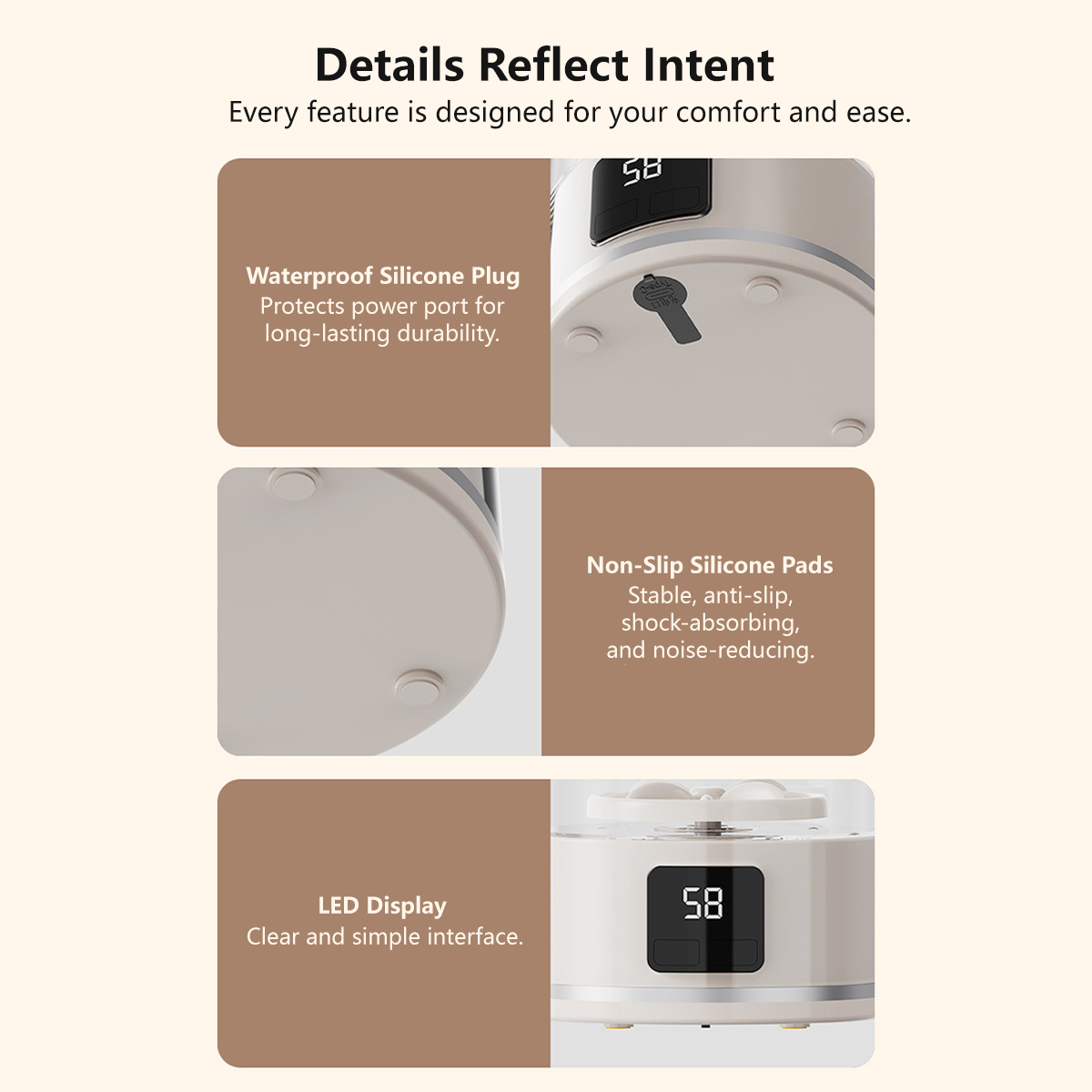 Wireless Blue Light Sterilization Mini Washing Machine Portable Washer Underwear Socks Laundry Cup