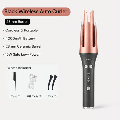 Premium Quality Auto Wireless Portable Hair Curler