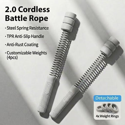 JOMO Cordless Battle Rope Home Fitness Weight Loss Workout 升级版可调节无绳战绳 | JOMO Singapore