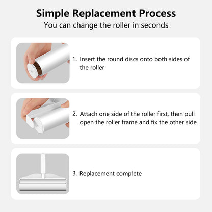 Sticky Lint Roller 24cm Wide Roller Powerful Adhesive Fiber-Friendly Design Budget-Friendly