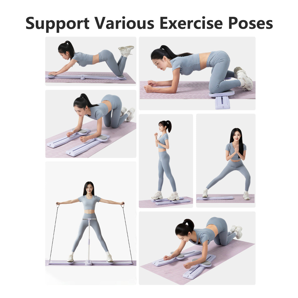 JOMO Multifunctional Split Ski Exercise Machine with Pull Rope Total Body Cardio for Home Gym