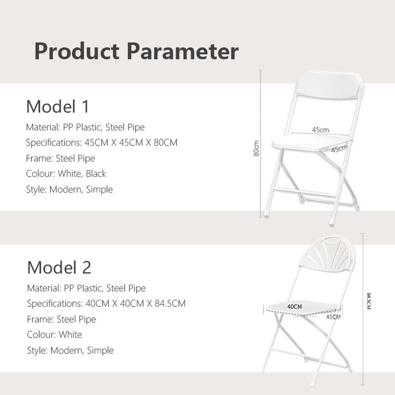 JOMO Premium HDPE Outdoor Portable Folding Chair Armless Lightweight Backrest Furniture Chair