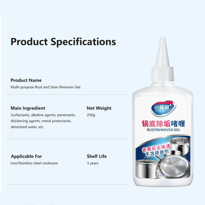 Multi-Purpose Rust and Stain Remover Gel for Pots and Pans Deep Cleaning