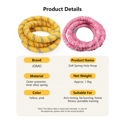 Upgraded 6th Generation Soft Spring Silent Hula Hoop Noise-Reduction