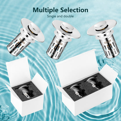 2 In 1 Bathroom Sink Stopper Prevent Clogging Easy Installation Easy to Clean