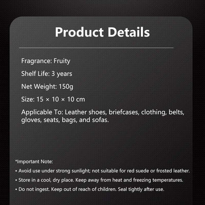 Leather Care Cleaning Paste Multi-Purpose Leather Cleaner & Conditioner