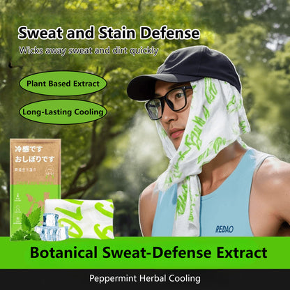 ️ Cooling Wipes Lime & Jasmine Helps with Sweat Herbal Infused Formula (1pc/pack)