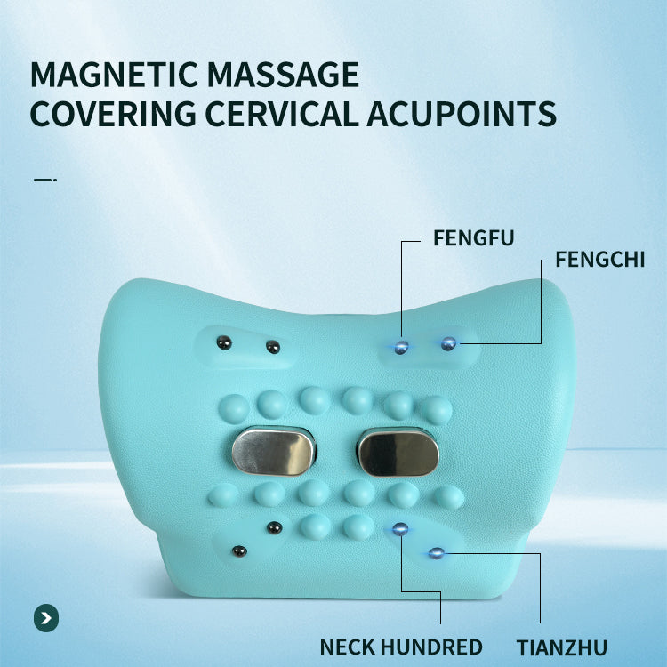 Cervical Massage Pillow Silicone Neck Massager Heat Therapy Pillow