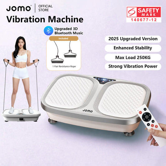 Vibration Machine Exercise Board Home Fitness Bluetooth Strong Vibration LCD Display 250kg Durable