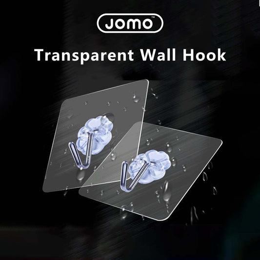 Transparent Wall Hook Multipurpose Adhesive PVC Hook Hanger Organizer Wall-mounted