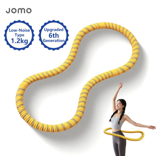 Upgraded 6th Generation Soft Spring Silent Hula Hoop Noise-Reduction Anti-Pinch Hula Hoop 1.2kg