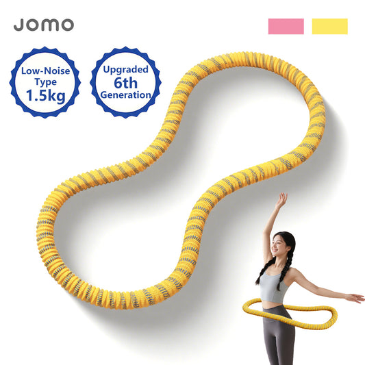 Upgraded 6th Generation Soft Spring Silent Hula Hoop Noise-Reduction Anti-Pinch Hula Hoop 1.5kg
